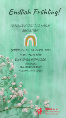 Plakat, das über das Ferienangebot der Naturbegleiter informiert